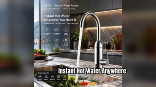 220V 3300W Havuz Lavabo Isıtma Musluğu Sıcaklık Ekranı Anlık Anlık Su Isıtma Musluğu Mutfak
