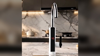 Anında Sıcak Su Musluğu LED Sıcaklık Göstergesi Kitchen Tech