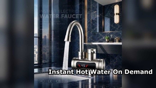 Anında Sıcak Su Musluğu Paslanmaz Çelik Banyo Musluğu